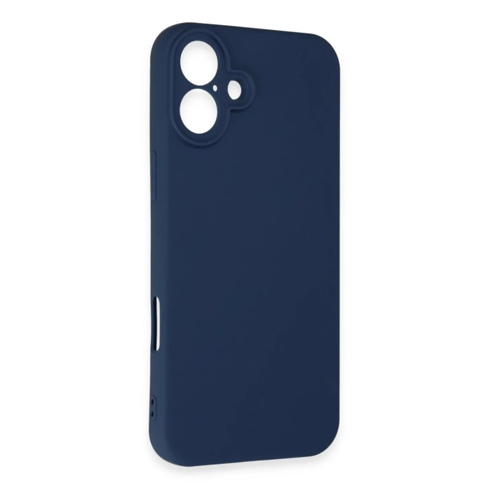 Newface iPhone 16 Kılıf First Silikon - Lacivert