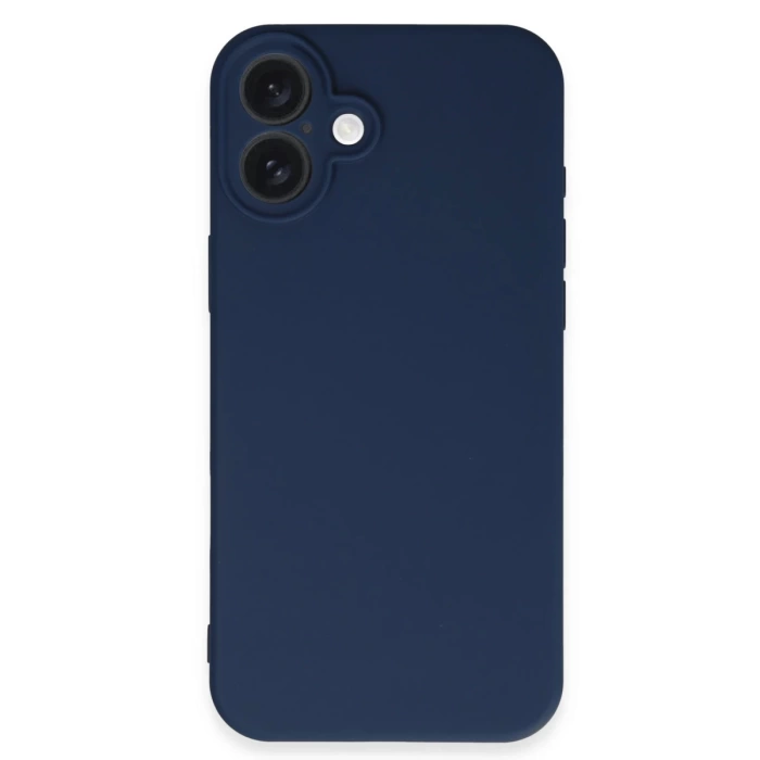 Newface iPhone 16 Kılıf First Silikon - Lacivert