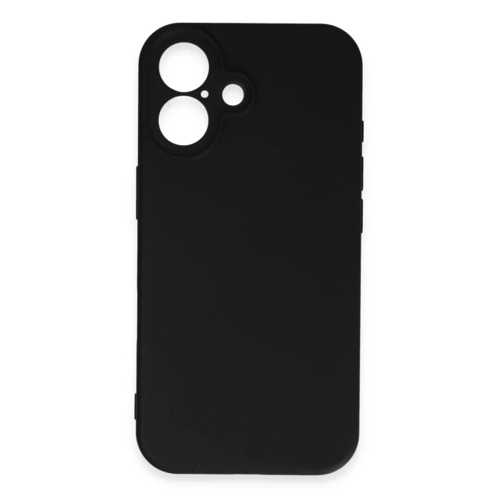 Newface iPhone 16 Kılıf First Silikon - Siyah