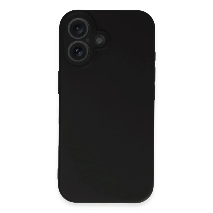 Newface iPhone 16 Kılıf First Silikon - Siyah