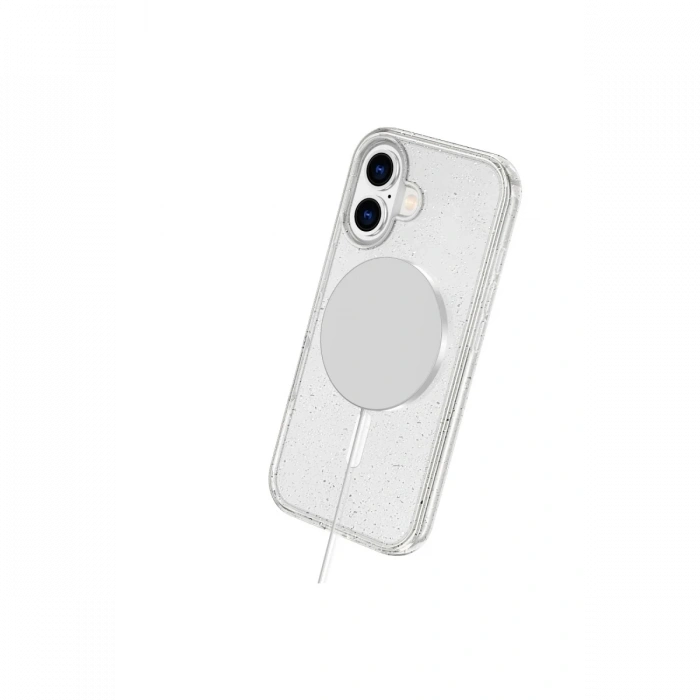 Newface iPhone 16 Kılıf Glow Magsafe Kapak - Turuncu