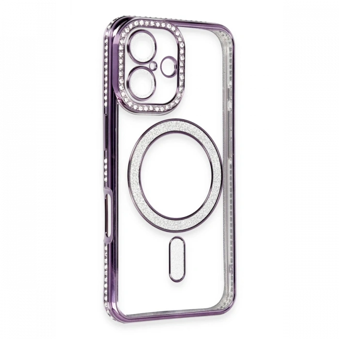 Newface iPhone 16 Kılıf Joke Simli Magneticsafe Kılıf