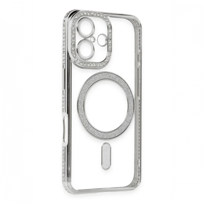 Newface iPhone 16 Kılıf Joke Simli Magneticsafe Kılıf