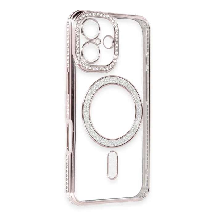 Newface iPhone 16 Kılıf Joke Simli Magneticsafe Kılıf