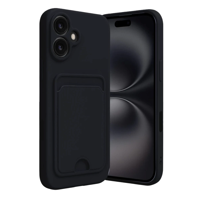 Newface iPhone 16 Kılıf Kelvin Kartvizitli Silikon