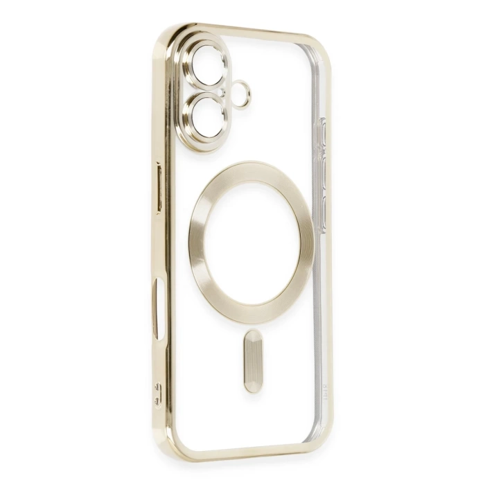 Newface iPhone 16 Kılıf Kross Magneticsafe Kapak - Gold