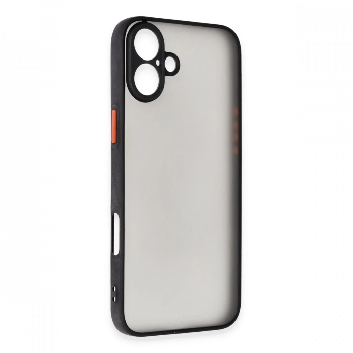 Newface iPhone 16 Kılıf Montreal Silikon Kapak - Siyah