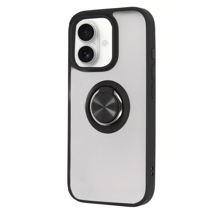 Newface iPhone 16 Kılıf Montreal Yüzüklü Silikon Kapak
