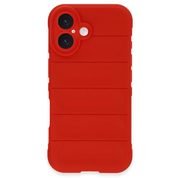 Newface iPhone 16 Kılıf Optimum Silikon - Kırmızı
