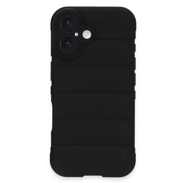 Newface iPhone 16 Kılıf Optimum Silikon - Siyah