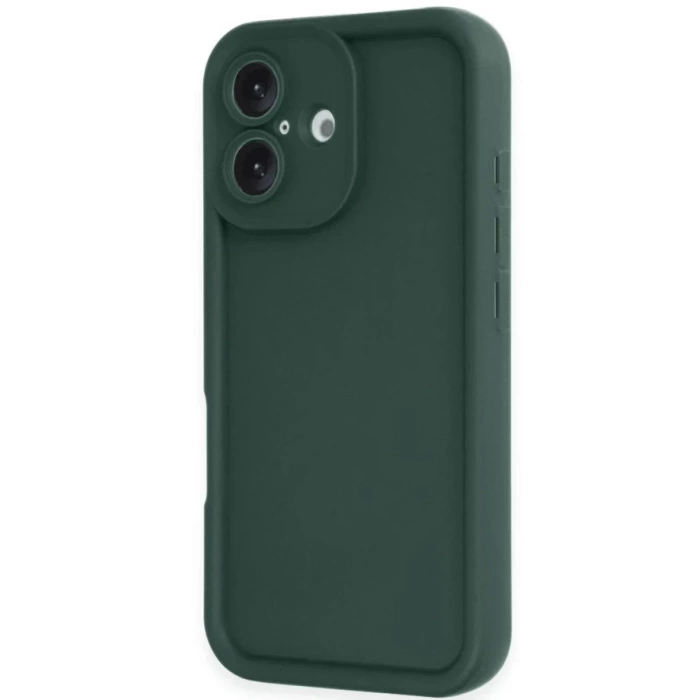 Newface iPhone 16 Kılıf Viera Silikon - Koyu Yeşil