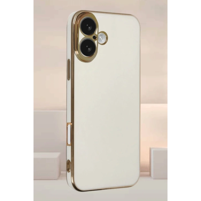 Newface iPhone 16 Kılıf Volet Silikon - Beyaz