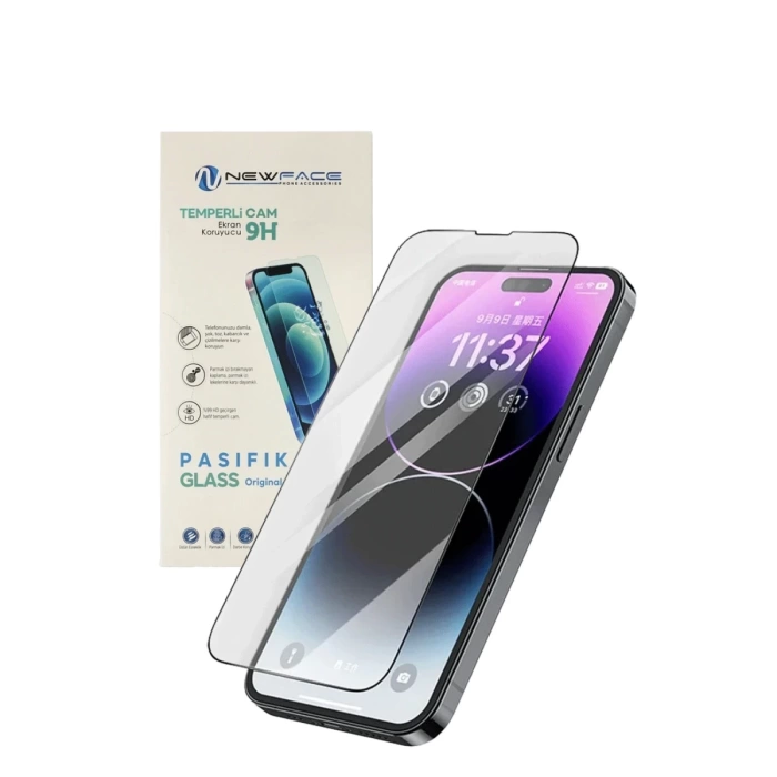 Newface iPhone 16 Pasifik Cam Ekran Koruyucu