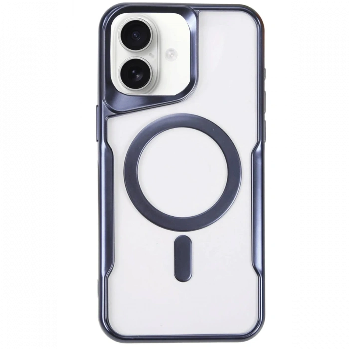 Newface iPhone 16 Plus Kılıf Boyi Magsafe Silikon Kapak - Lacivert