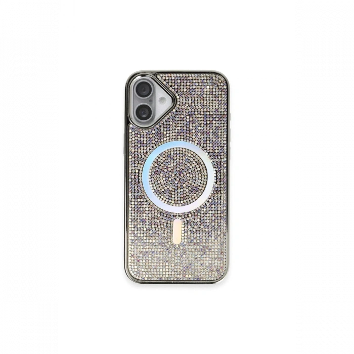 Newface iPhone 16 Plus Kılıf Diamond Magsafe Kapak