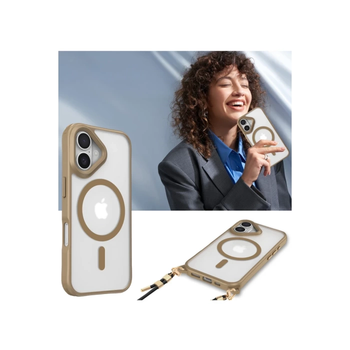 Newface iPhone 16 Plus Kılıf Enka Magsafe Silikon Kılıf