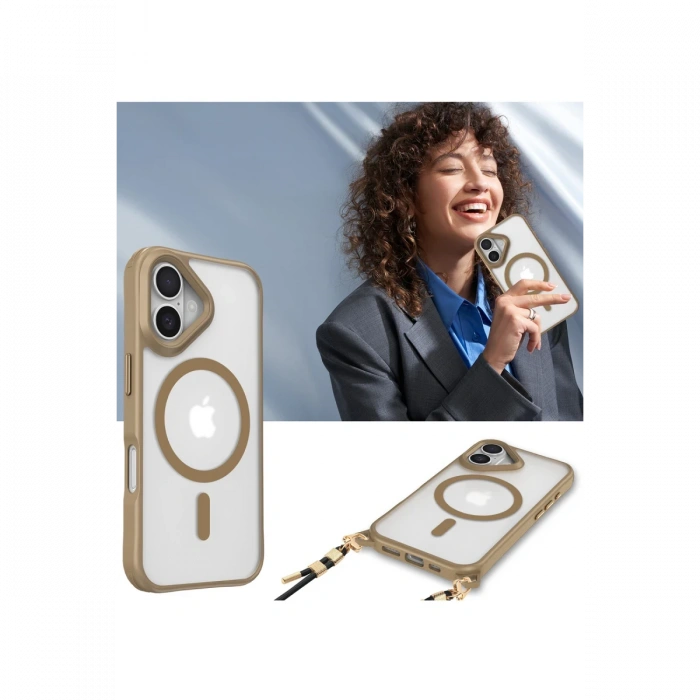 Newface iPhone 16 Plus Kılıf Enka Magsafe Silikon Kılıf