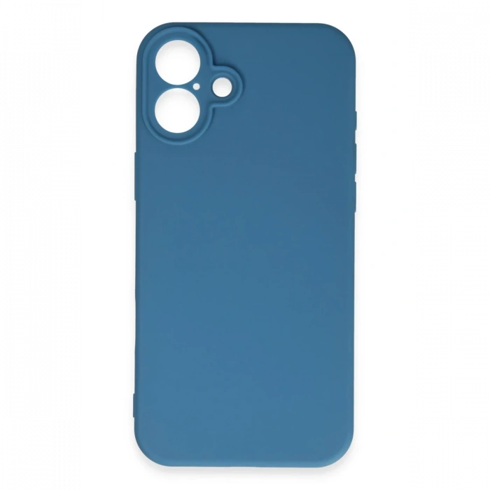Newface iPhone 16 Plus Kılıf First Silikon - Mavi