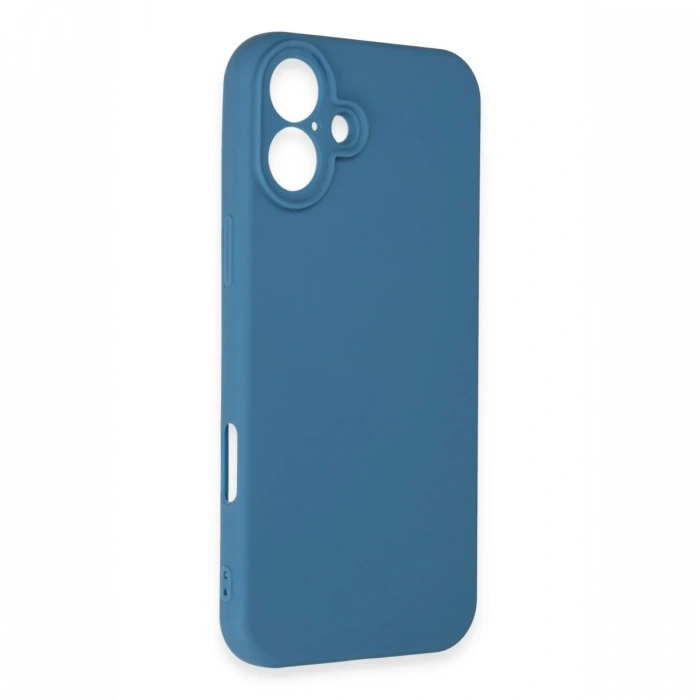 Newface iPhone 16 Plus Kılıf First Silikon - Mavi