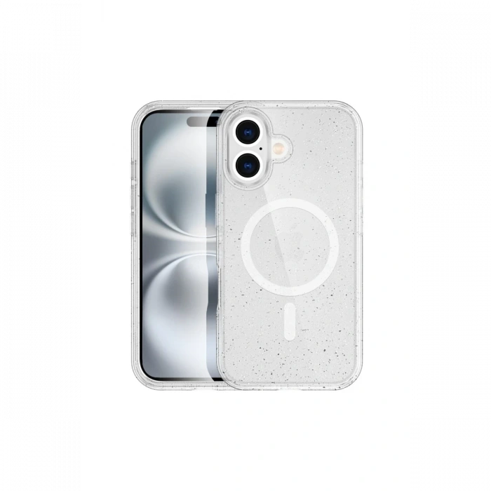 Newface iPhone 16 Plus Kılıf Glow Magsafe Kapak - Şeffaf