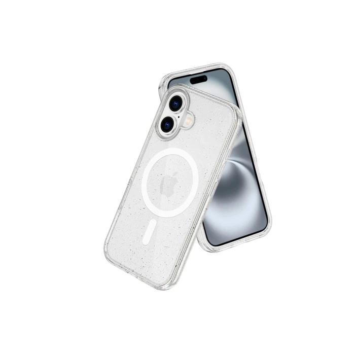 Newface iPhone 16 Plus Kılıf Glow Magsafe Kapak - Şeffaf