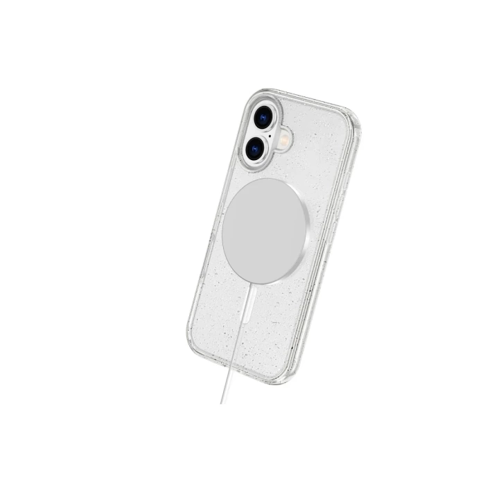 Newface iPhone 16 Plus Kılıf Glow Magsafe Kapak - Şeffaf