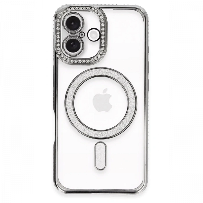 Newface iPhone 16 Plus Kılıf Joke Simli Magneticsafe Kılıf