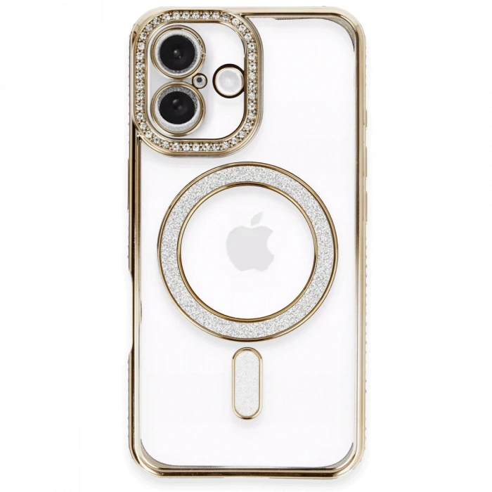Newface iPhone 16 Plus Kılıf Joke Simli Magneticsafe Kılıf