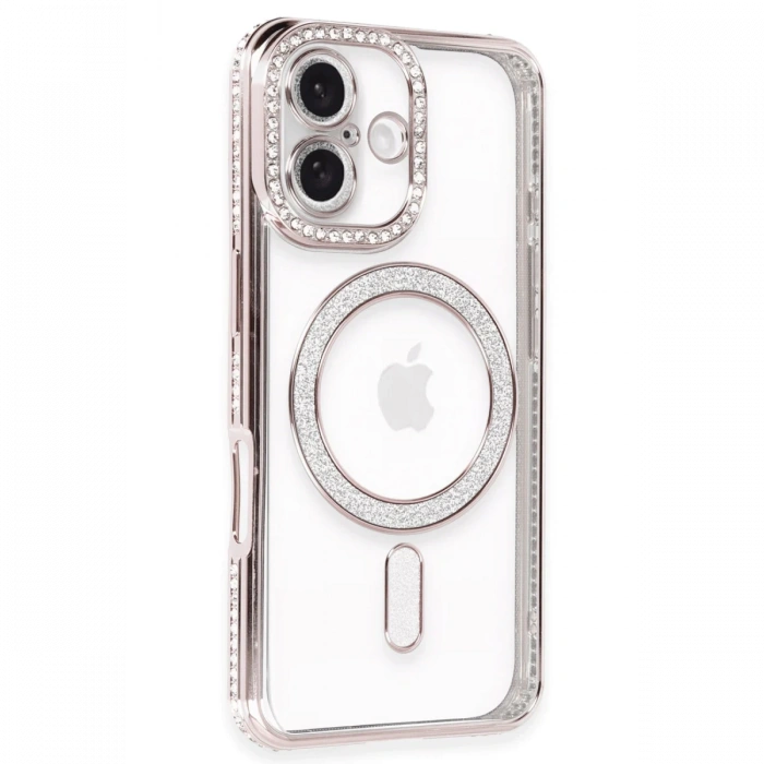 Newface iPhone 16 Plus Kılıf Joke Simli Magneticsafe Kılıf