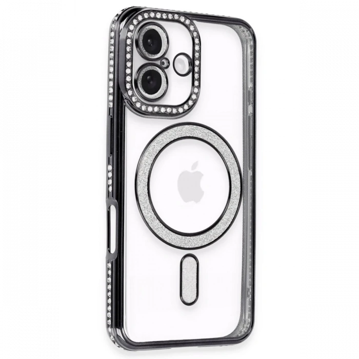 Newface iPhone 16 Plus Kılıf Joke Simli Magneticsafe Kılıf
