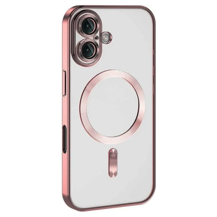 Newface iPhone 16 Plus Kılıf Kross Magneticsafe Kapak - Pembe