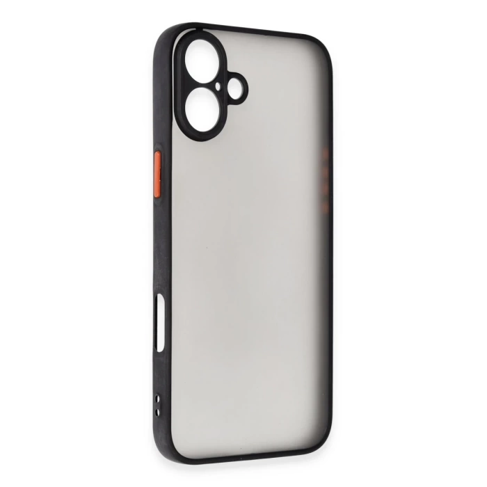 Newface iPhone 16 Plus Kılıf Montreal Silikon Kapak - Siyah