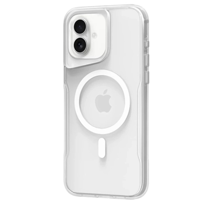 Newface iPhone 16 Plus Kılıf PC Poso Magsafe Kapak - Şeffaf