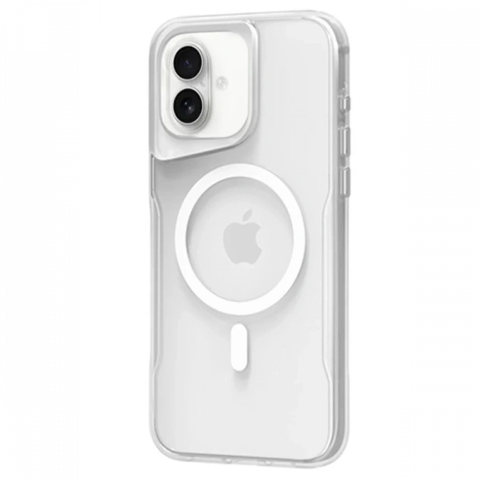 Newface iPhone 16 Plus Kılıf PC Poso Magsafe Kapak - Şeffaf