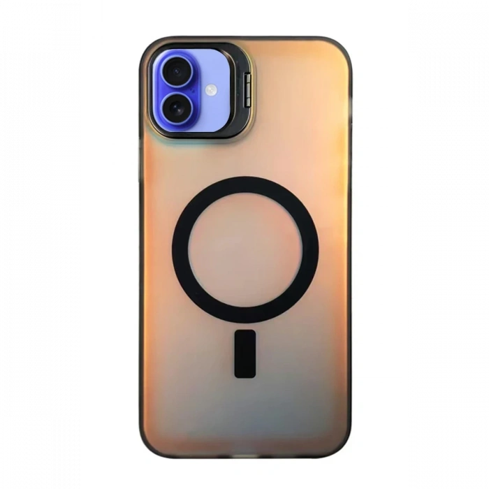 Newface iPhone 16 Plus Kılıf Primera Magsafe Standlı Kapak - Siyah