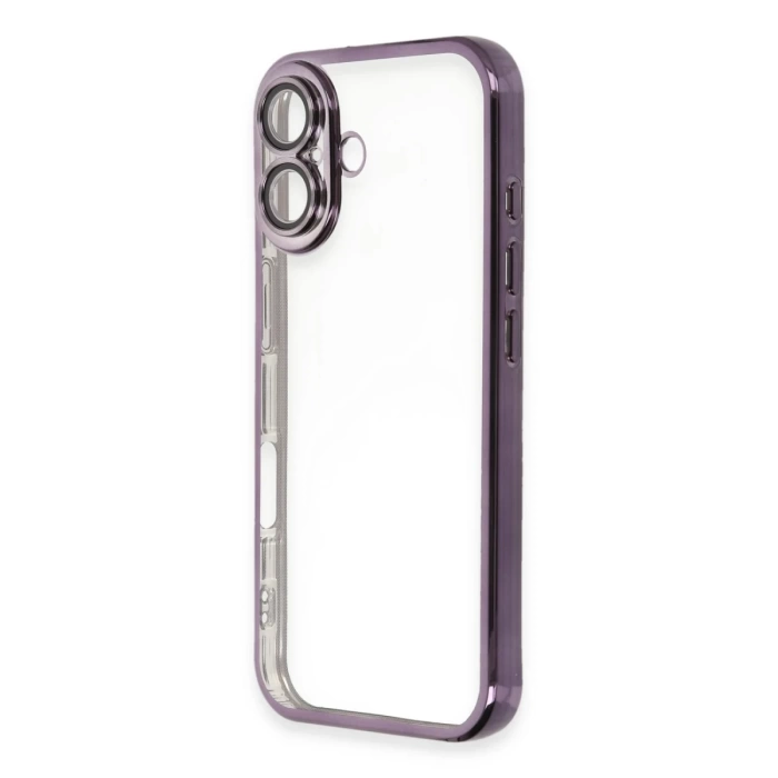Newface iPhone 16 Plus Kılıf Razer Lensli Silikon - Mor