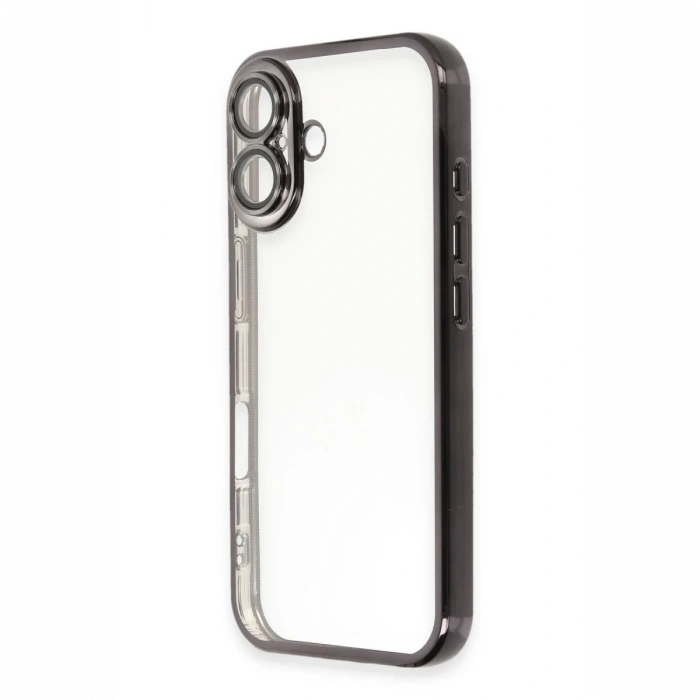 Newface iPhone 16 Plus Kılıf Razer Lensli Silikon - Siyah