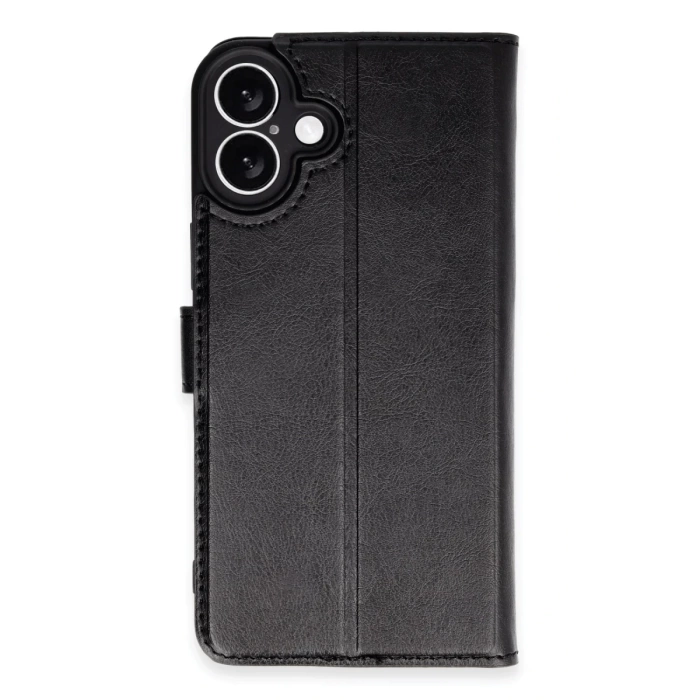 Newface iPhone 16 Plus Kılıf Trend S Plus Kapaklı Kılıf - Siyah