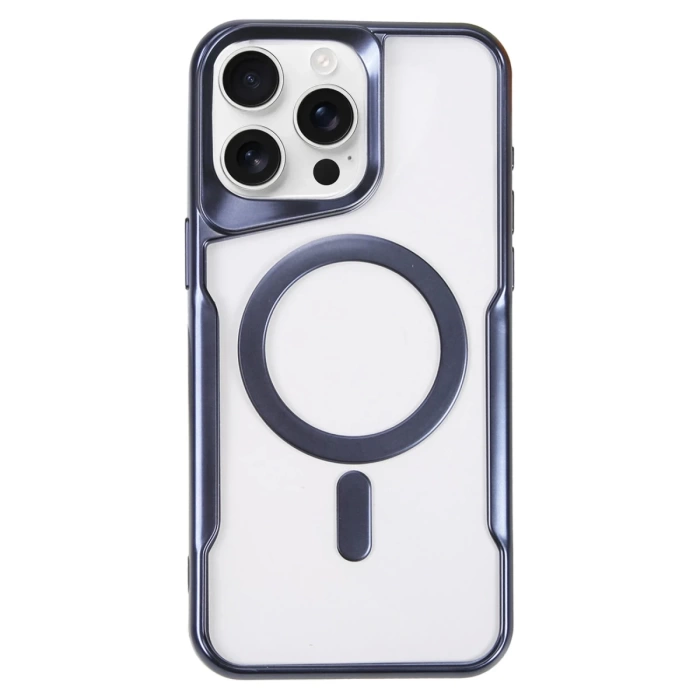 Newface iPhone 16 Pro Kılıf Boyi Magsafe Silikon Kapak - Lacivert