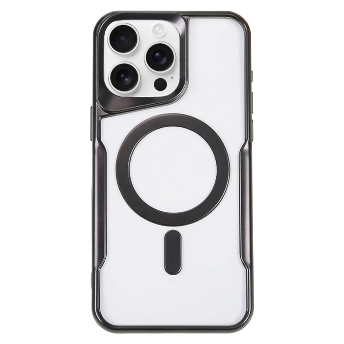 Newface iPhone 16 Pro Kılıf Boyi Magsafe Silikon Kapak - Siyah