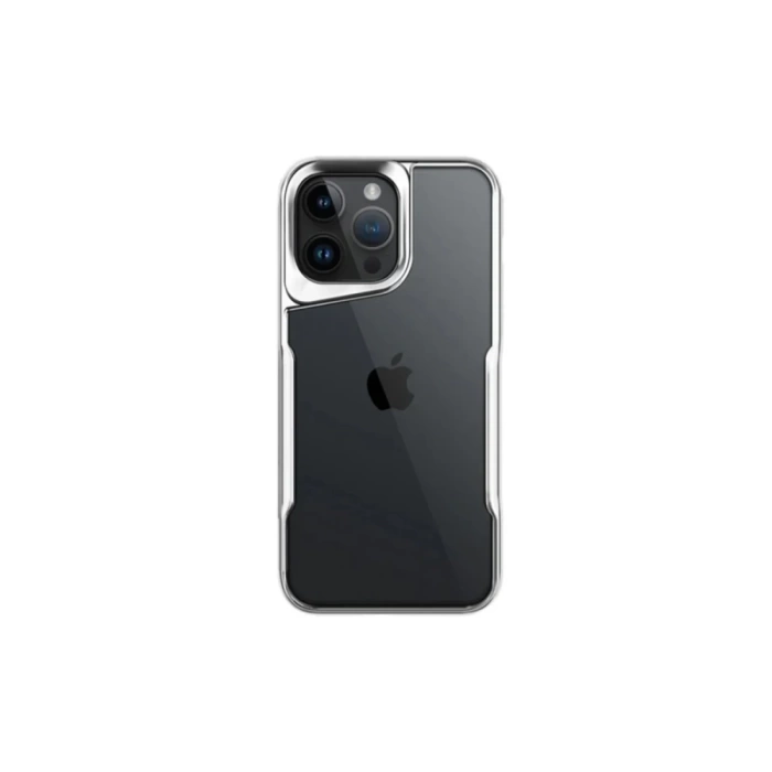 Newface iPhone 16 Pro Kılıf Boyi Silikon Kapak - Gümüş