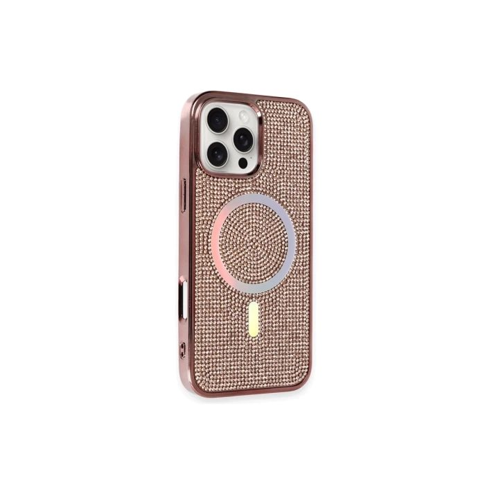 Newface iPhone 16 Pro Kılıf Diamond Magsafe Kapak