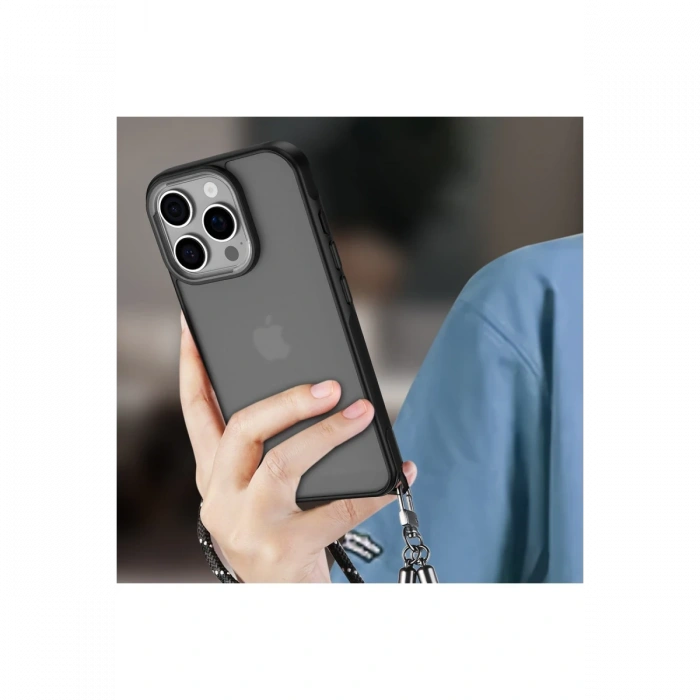 Newface iPhone 16 Pro Kılıf Elegant Kapak - Derin Mor