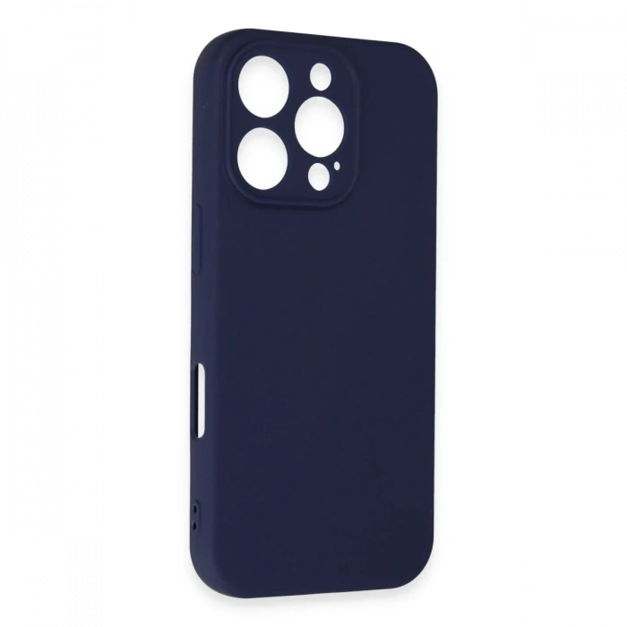 Newface iPhone 16 Pro Kılıf First Silikon - Lacivert