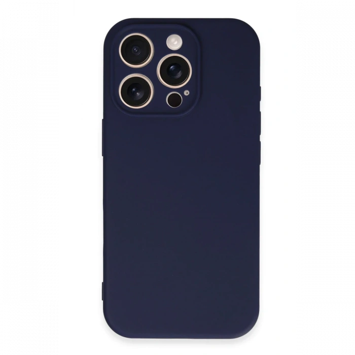Newface iPhone 16 Pro Kılıf First Silikon - Lacivert