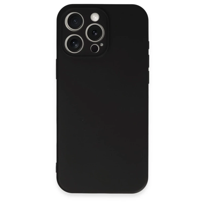 Newface iPhone 16 Pro Kılıf First Silikon - Siyah