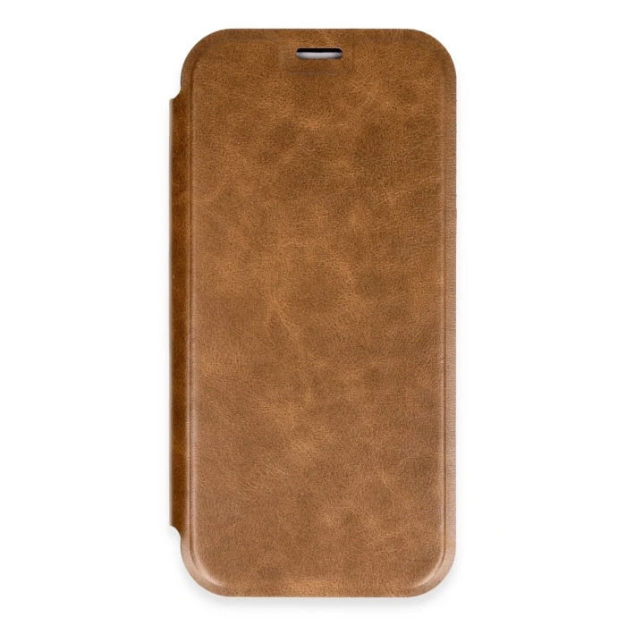 Newface iPhone 16 Pro Kılıf Flip Cover - Taba