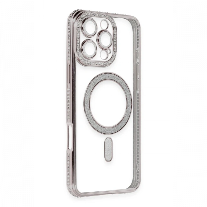 Newface iPhone 16 Pro Kılıf Joke Simli Magneticsafe Kılıf