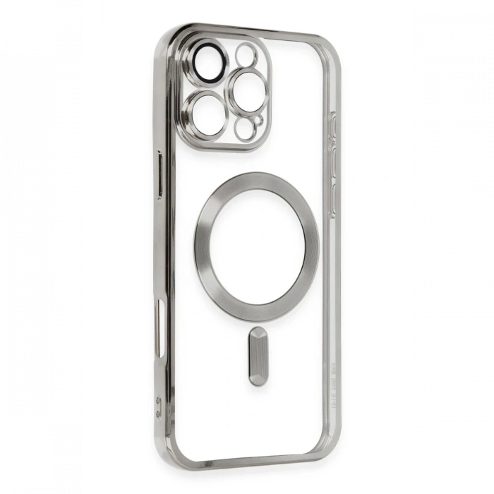 Newface iPhone 16 Pro Kılıf Kross Magneticsafe Kapak - Titan Gri