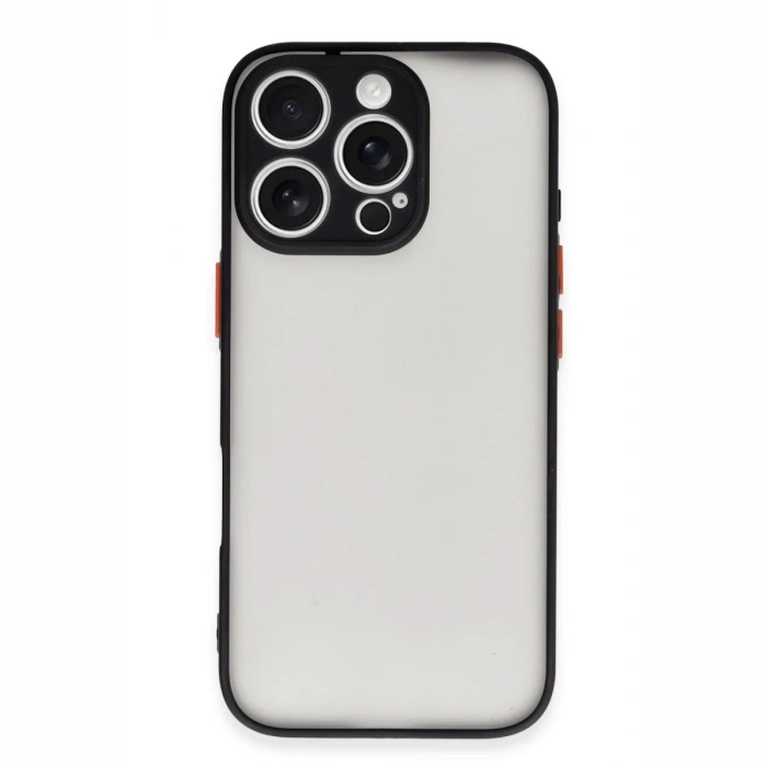 Newface iPhone 16 Pro Kılıf Montreal Silikon Kapak - Siyah
